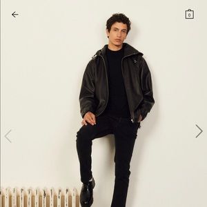 Sandro Leather Jacket (XS)